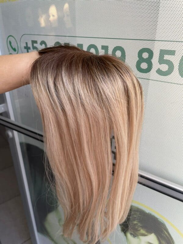 Topper cabello humano 16" color OE618 - Imagen 2