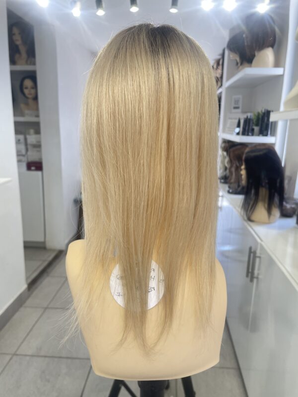 Topper con fleco cabello humano 12'' color 22F16S8 - Imagen 3